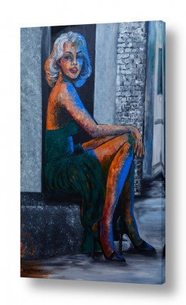 רוני רות פלמר רוני רות פלמר - מודרני, אוירה, דמויות,נוף ואבסטרקט - דמות | אישה יושבת בצג הדרך