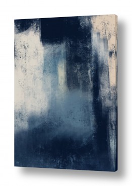 ציור מודרני אבסטקט פסטל | כניסה כחולה