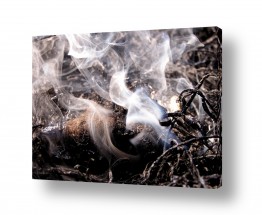 תמונות טבע אש | שדה מעושן