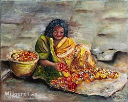 משחילה פרחים