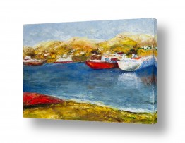 ציורים ציורים מים וים | נמל באי פארוס