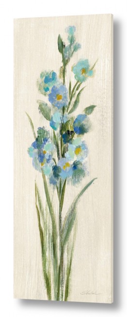 פרחים גבעולים | זר כחולים גבוה