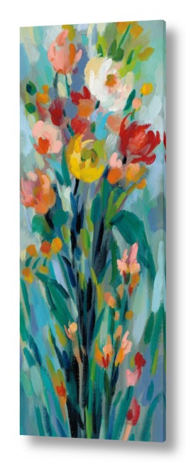 זוחלים צב | זר פרחים צבעוני II