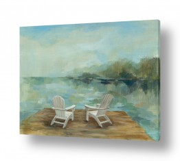 טבע דומם כסא | שלווה על שפת האגם