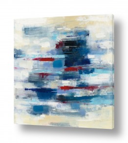 ציורי אבסטרקט אבסטרקט בצבעי מים | מפרשית כחולה