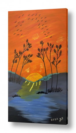 ציורים צביה שמוקלר | זריחה