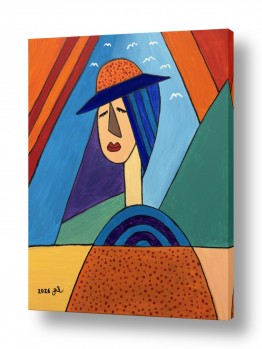 חדרים תמונות למשרד | גברת עם פסים