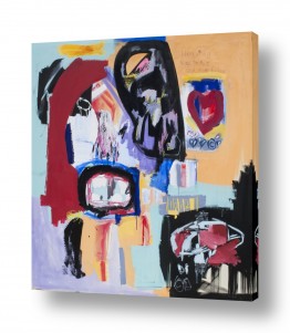 תמונות לסלון תמונות גיאומטריות לסלון | קליפורניה 1