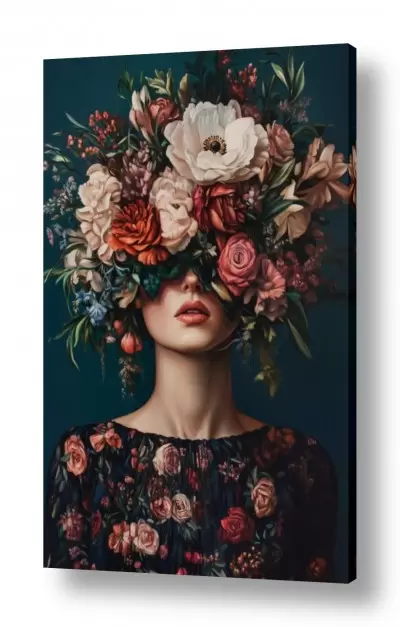 רגשות אהבה | woman and flowers 