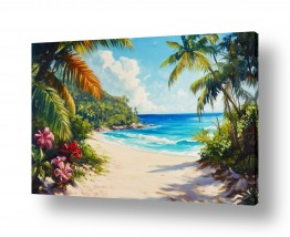 עצים דקלים | Tropical Beach