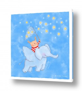 תמונות לחדרי ילדים תמונות לחדרי תינוקות | vardaart flying elephant