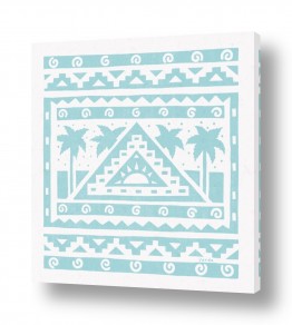 סגנונות מדיה מעורבת מיקס מדיה | נוף אתני בטורקיז