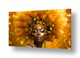 תמונות לפי נושאים דוגמנית | יופי אפריקאי זהב