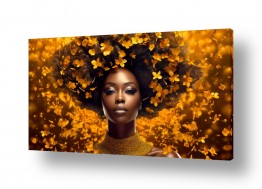 צבעים פופולארים צבע כתום | אישה אפריקאית