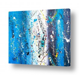 ציורים יעל ארט | לבן כחול