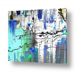 ציורים יעל ארט | לבן טורקיז