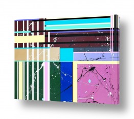 תמונות לסלון תמונות גיאומטריות לסלון | גאומטריה בצבע