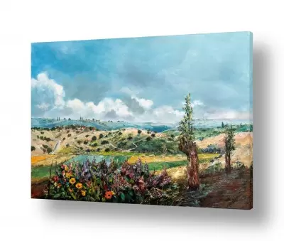 תמונות מעוצבות לחדר שינה תמונות נוף לחדר שינה | פריחה בגליל