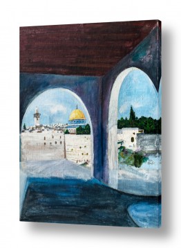 ירושלים הכותל המערבי | מבט לכותל