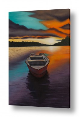 הציורים שלי הסירות שלי | סירה בודדה