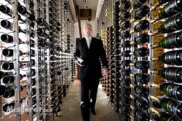 חדר יין במסעדת שף